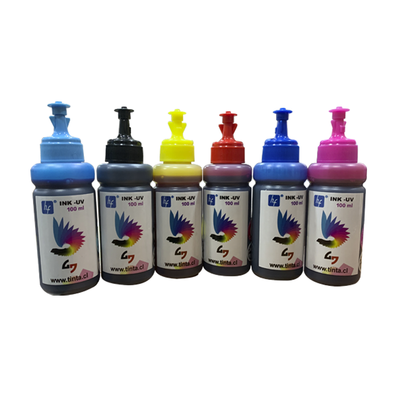 Pack 6 colores Tinta UV x 100 ml