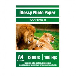 Glossy  A4 X 100 - 130 GRS