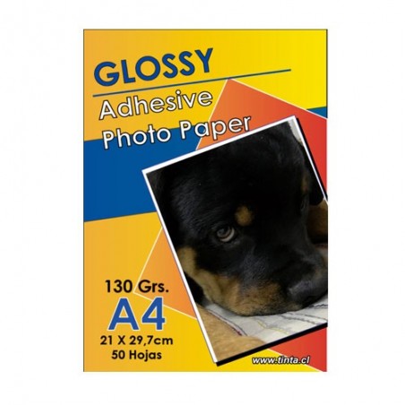 Glossy  Adhesivo A4 X 50 - 130 GRS
