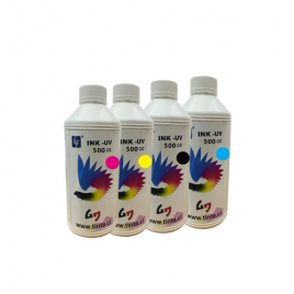 Pack 4 colores Tinta UV x 500 ml
