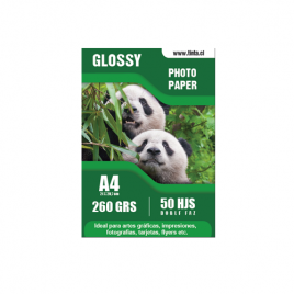 Glossy  A4 X 50 260 doble faz