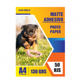 Matte  Adhesivo A4 X 50 hjs - 130 GRS