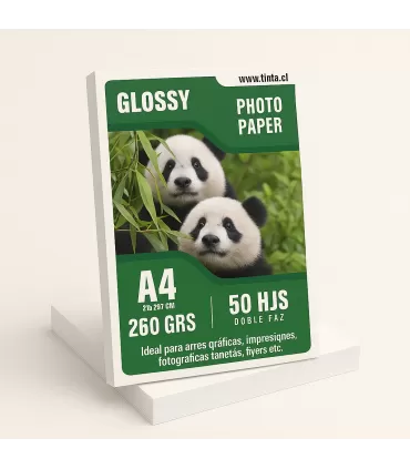 Glossy  A4 X 50 260 doble faz