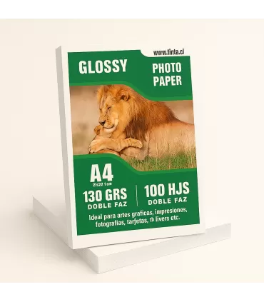 Glossy  Doble Faz A4 X 100 - 130 GRS