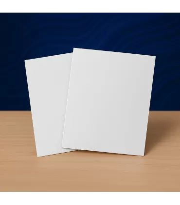 Placa  Metálica Blanca