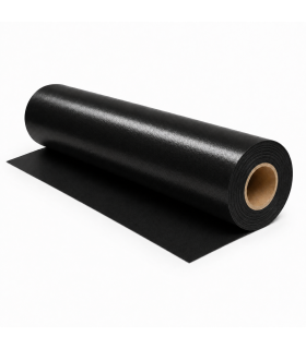 Rollo Vinilo Textil Negro 25 mts