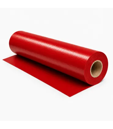 Rollo Vinilo Textil Rojo 25 mts
