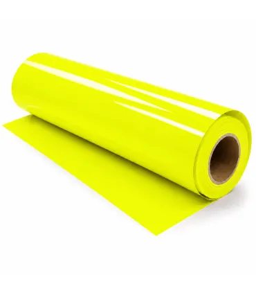Rollo Vinilo Amarillo Fluor 25 mts