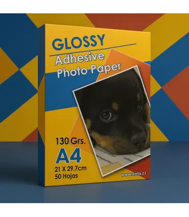 Glossy  Adhesivo A4 X 50 - 130 GRS
